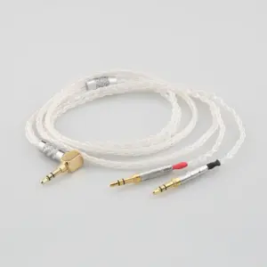 Premium Silver Audio Cable with Multiple Connectors 11 H4b0fcf68bab94429b139271ac1ea1839F