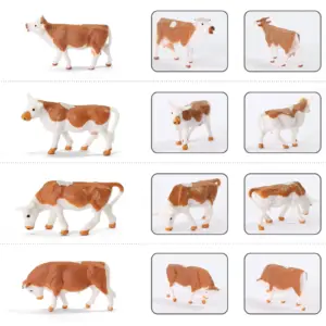 HO Scale Farm Animal and Farmer Miniature Set 9 H4b3530a91d2b4500bdcacc96ffdab8d1P