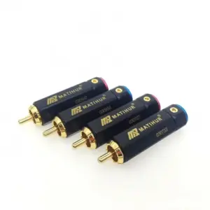 Gold RCA Connectors Set for Audio/Video Devices 7 H4b48d844e498480bad4d0d0037f90693T