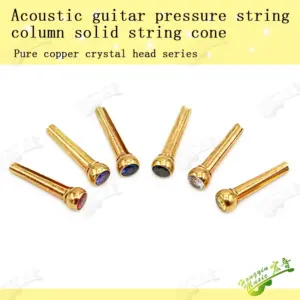 Copper Acoustic Guitar Bridge Pins Set 12 H4b4c7168fb4e46c0a8c0077c564d46a7v