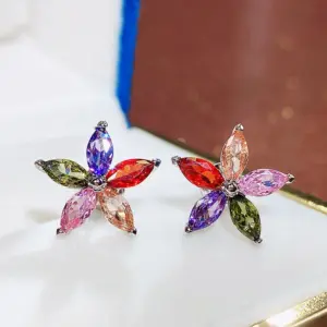 Star-Shaped Zircon Earrings for Women 16 H4c448a26db454fa2b481a0a13b51b0f1C