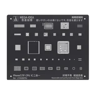 Black Steel BGA Reballing Stencil for iPhone Models 18 H4ef9066ae3444b2e9a7cf00e2176ba1aM