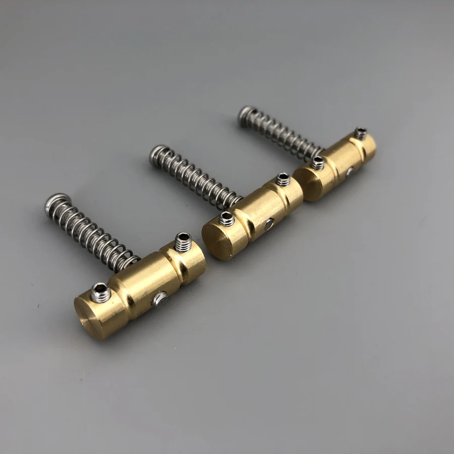 Brass Tele Guitar Saddle Set for 10.8mm Spacing 4 Brass Tele Guitar Saddle Set for 10.8mm Spacing - Image 4