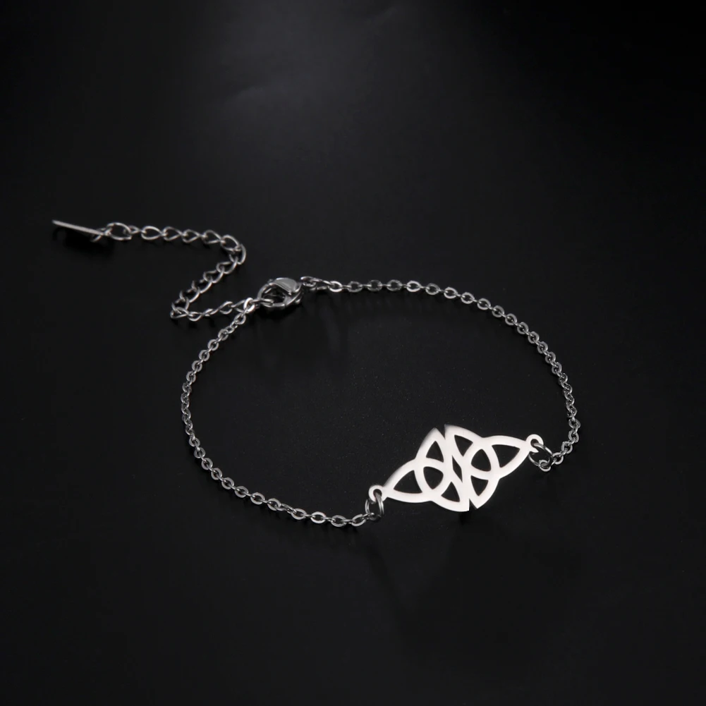 Triquetra Knot Stainless Steel Bracelet for Women 5 Triquetra Knot Stainless Steel Bracelet for Women - Image 5