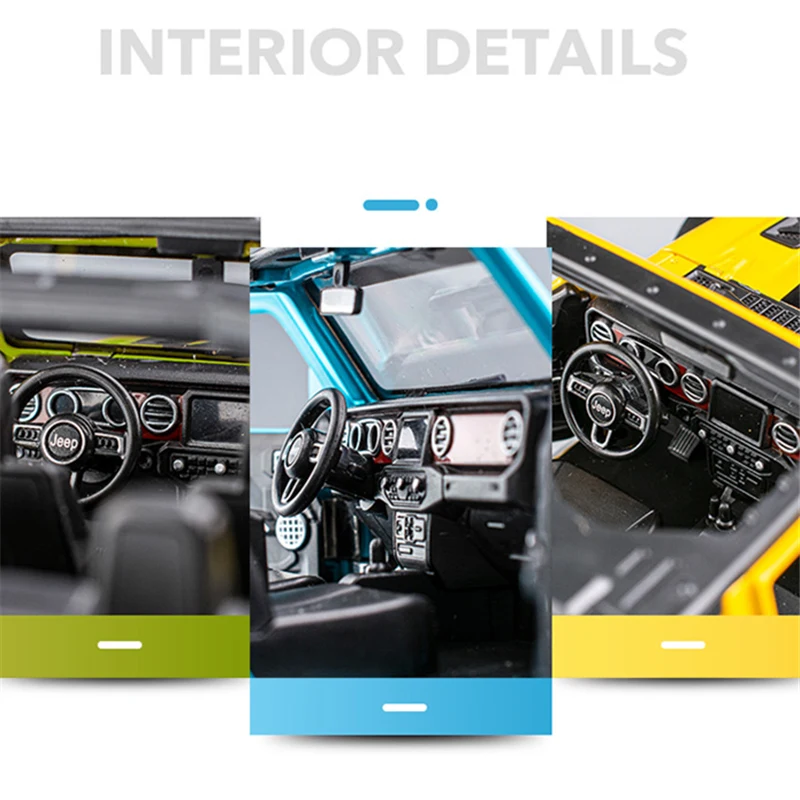 Diecast 1:20 Jeep Wrangler Rubicon Model 6 Diecast 1:20 Jeep Wrangler Rubicon Model - Image 6