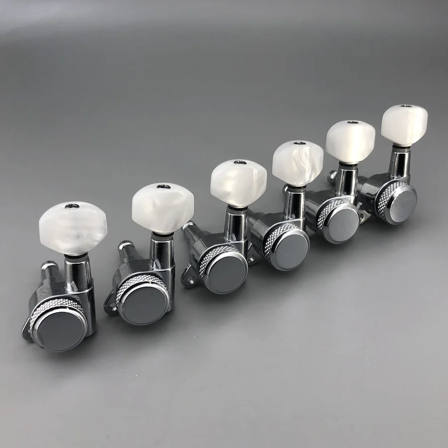 Left-Hand Chrome Locking Guitar Tuners for Stratocaster 2 Left-Hand Chrome Locking Guitar Tuners for Stratocaster - Image 2