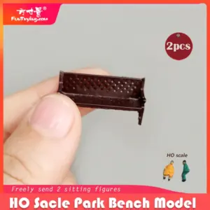 Miniature HO Scale Park Benches with Lamp Post 9 H555bced575fa4d52a205bab01aa6e021j