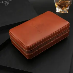 Premium Leather Travel Cigar Humidor 14 H558ff9d0cdda4054aacb3ed3ddc8e6c4N