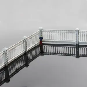 Evemodel White Model Railway Fence Wall 1m 8 H559481ae08024bf68d879bbf748280428