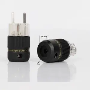 Premium EU Audio Power Plug for DIY Cables 14 H5649958d39ac4245ae38f8d2ba3de923V