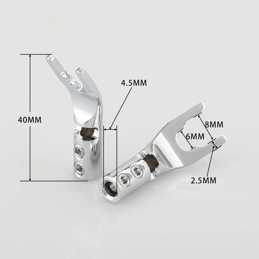 High-Quality Copper Spade Connectors for Audio Systems 3 High-Quality Copper Spade Connectors for Audio Systems - Image 3
