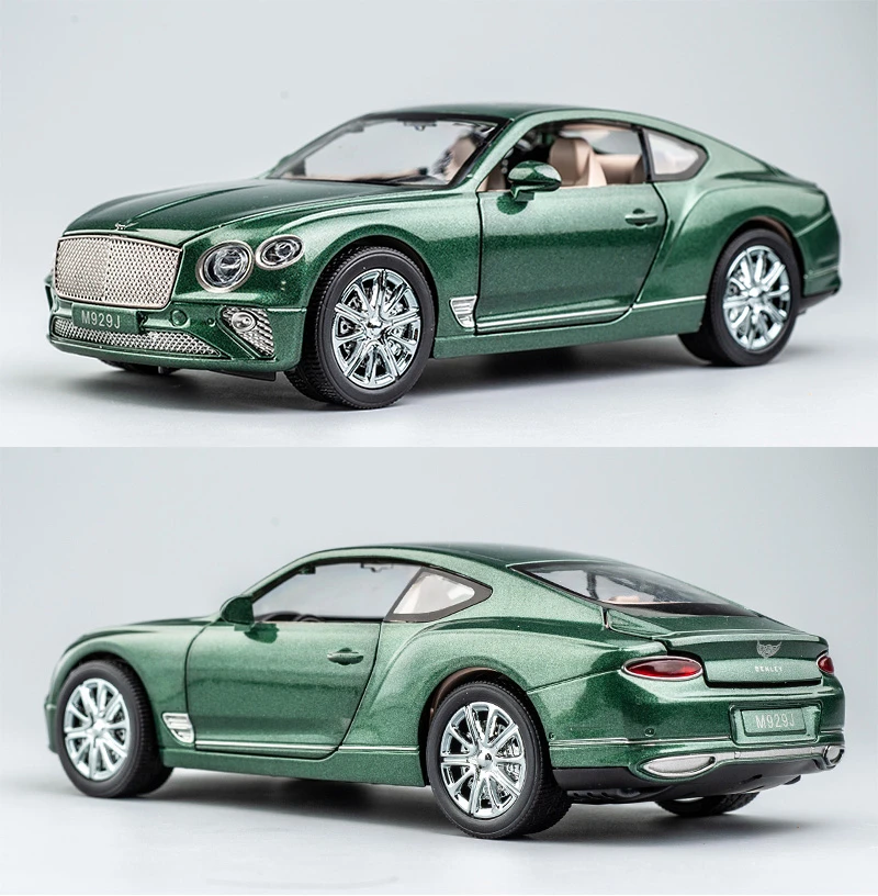 Blue Bentley Continental GT 1:24 Diecast Model 9 Blue Bentley Continental GT 1:24 Diecast Model - Image 9