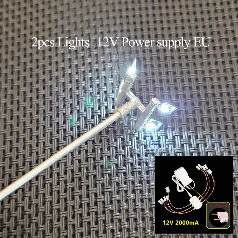 HO Scale Miniature Street Light Set (2, 3, or 4 Pieces) 10 HO Scale Miniature Street Light Set (2, 3, or 4 Pieces) - Image 10