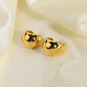 Stainless Steel Hoop Earrings 20mm x 15mm 10 H5aa17bd7f1514725bf7ec399e19279350