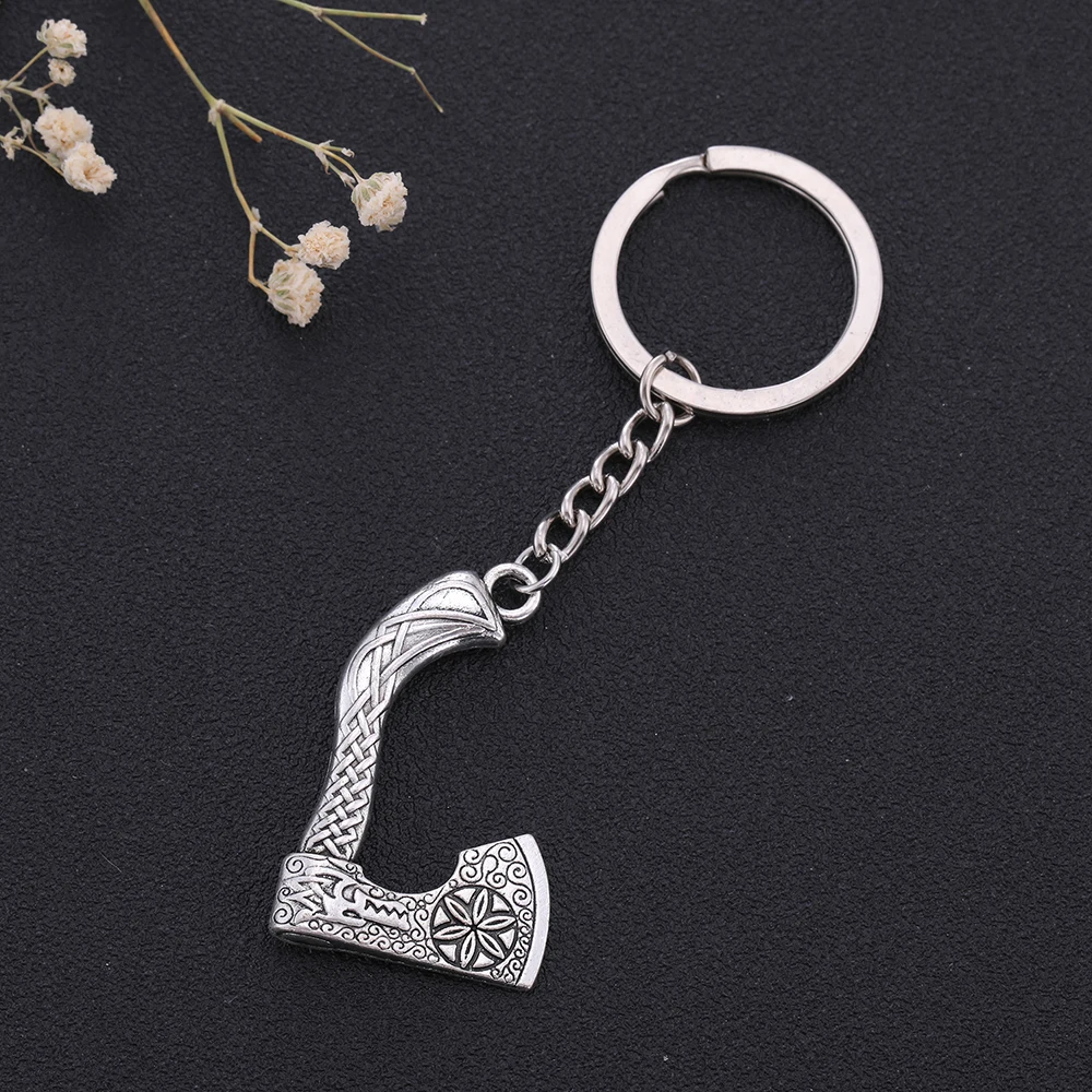 Vintage Axe Keychain with Engraved Design 5 Vintage Axe Keychain with Engraved Design - Image 5