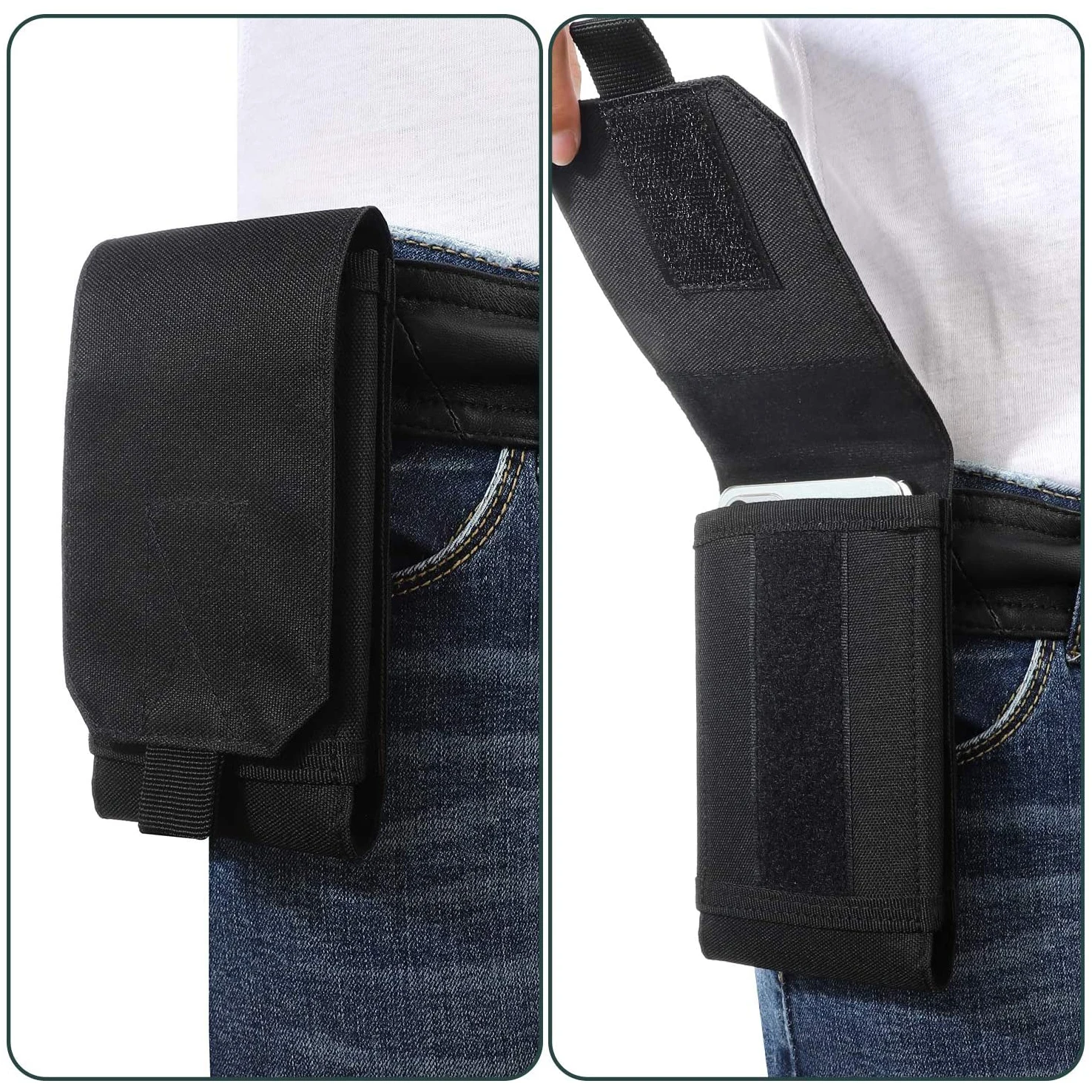Durable Outdoor MOLLE Phone Holster Pouch 6 Durable Outdoor MOLLE Phone Holster Pouch - Image 6