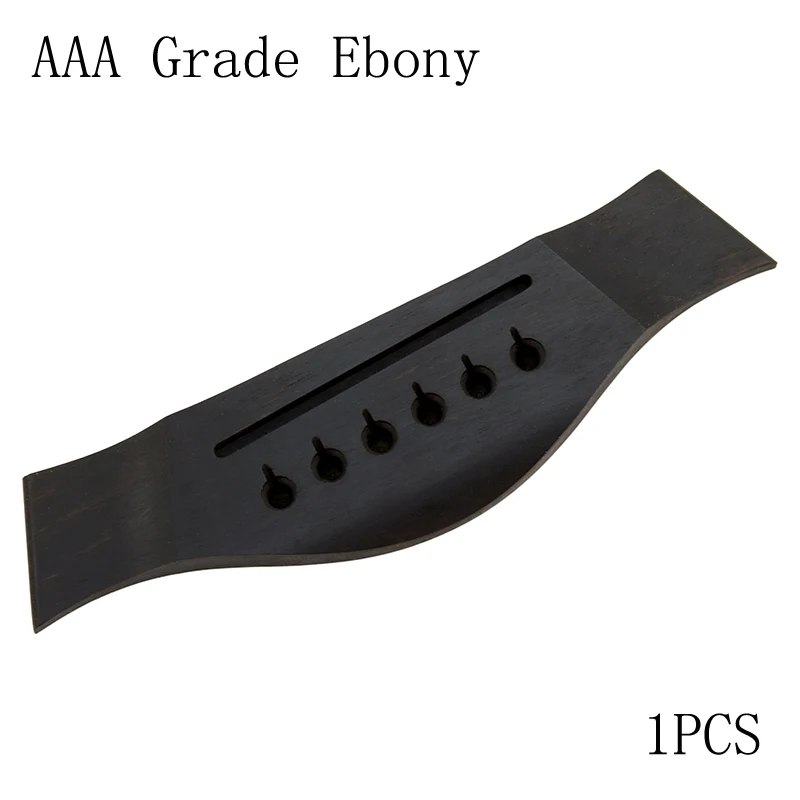 Ebony Acoustic Guitar Bridge 165mm Length 4 Ebony Acoustic Guitar Bridge 165mm Length - Image 4