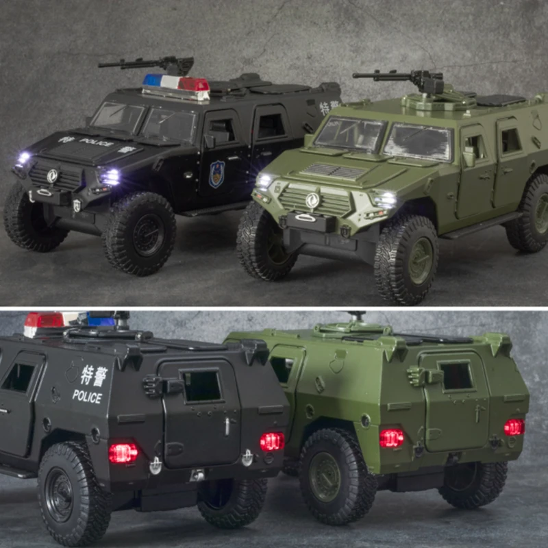 1:24 Scale Military Alloy Off-Road Armored Vehicle 2 1:24 Scale Military Alloy Off-Road Armored Vehicle - Image 2