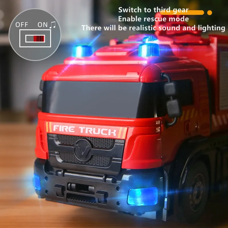 Red Remote Transformation Fire Truck Toy 4 Red Remote Transformation Fire Truck Toy - Image 4
