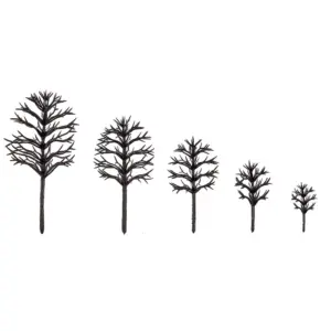 Miniature Black Tree Set for Dioramas (50 Pieces) 11 H62710c1be0d843f2bde66ef7ac1829e5Q