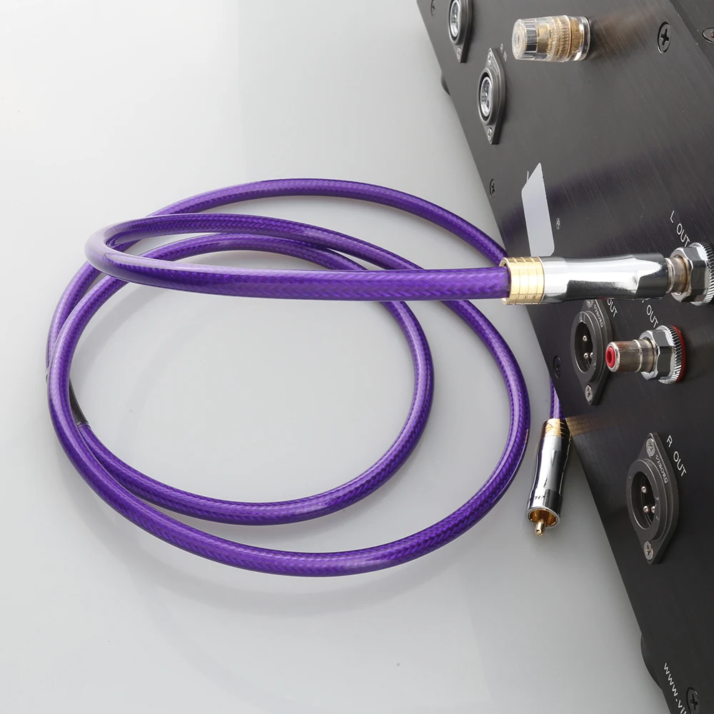 Vibrant Purple 75Ω Coaxial Audio Cable 0.3m-5m 4 Vibrant Purple 75Ω Coaxial Audio Cable 0.3m-5m - Image 4