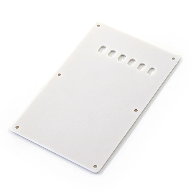 White Plastic Electric Guitar Rear Cover Plate 3 White Plastic Electric Guitar Rear Cover Plate - Image 3