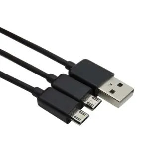 Dual Micro USB Charging Cable 20cm for Smartphones