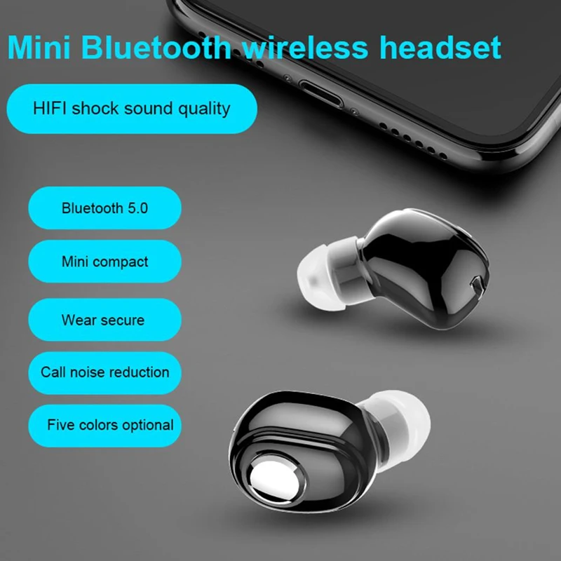 Mini Bluetooth 5.0 Wireless Earphone for Smartphones 3 Mini Bluetooth 5.0 Wireless Earphone for Smartphones - Image 3