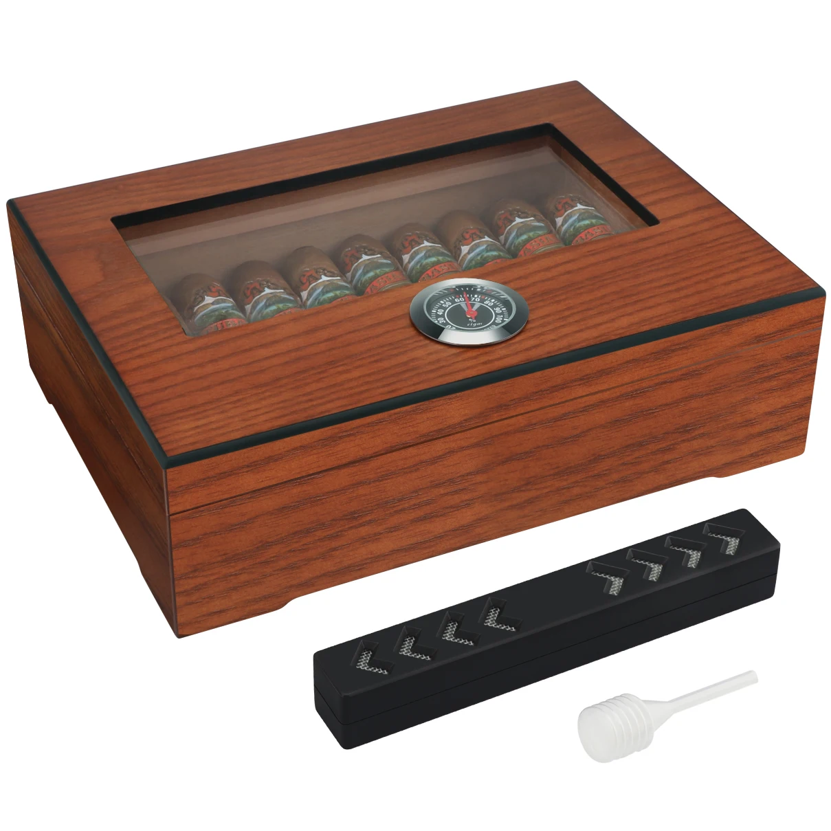 Elegant Spanish Cedar Humidor for Cigars 7 Elegant Spanish Cedar Humidor for Cigars - Image 7