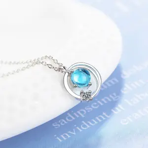 Celestial Silver Pendant Necklace Model X029 10 H6856bd93a27f449cafee6ea41a8a751d2