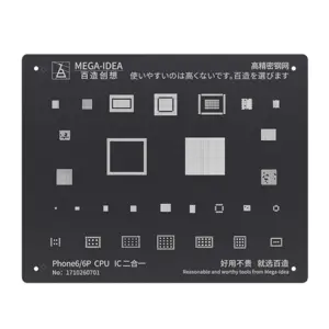 Black Steel BGA Reballing Stencil for iPhone Models 16 H695c9880de2f4c05892532da91a88bc21