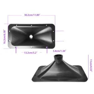 Black ABS Tweeter Horn for Clear Sound 11 H6c5bd9de64f5499eaea8031f663cc756J