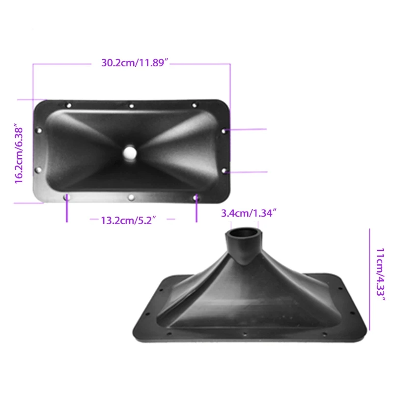 Black ABS Tweeter Horn for Clear Sound 6 Black ABS Tweeter Horn for Clear Sound - Image 6