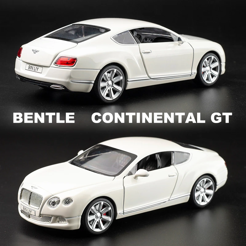 Blue Bentley Continental GT 1:24 Diecast Model 6 Blue Bentley Continental GT 1:24 Diecast Model - Image 6