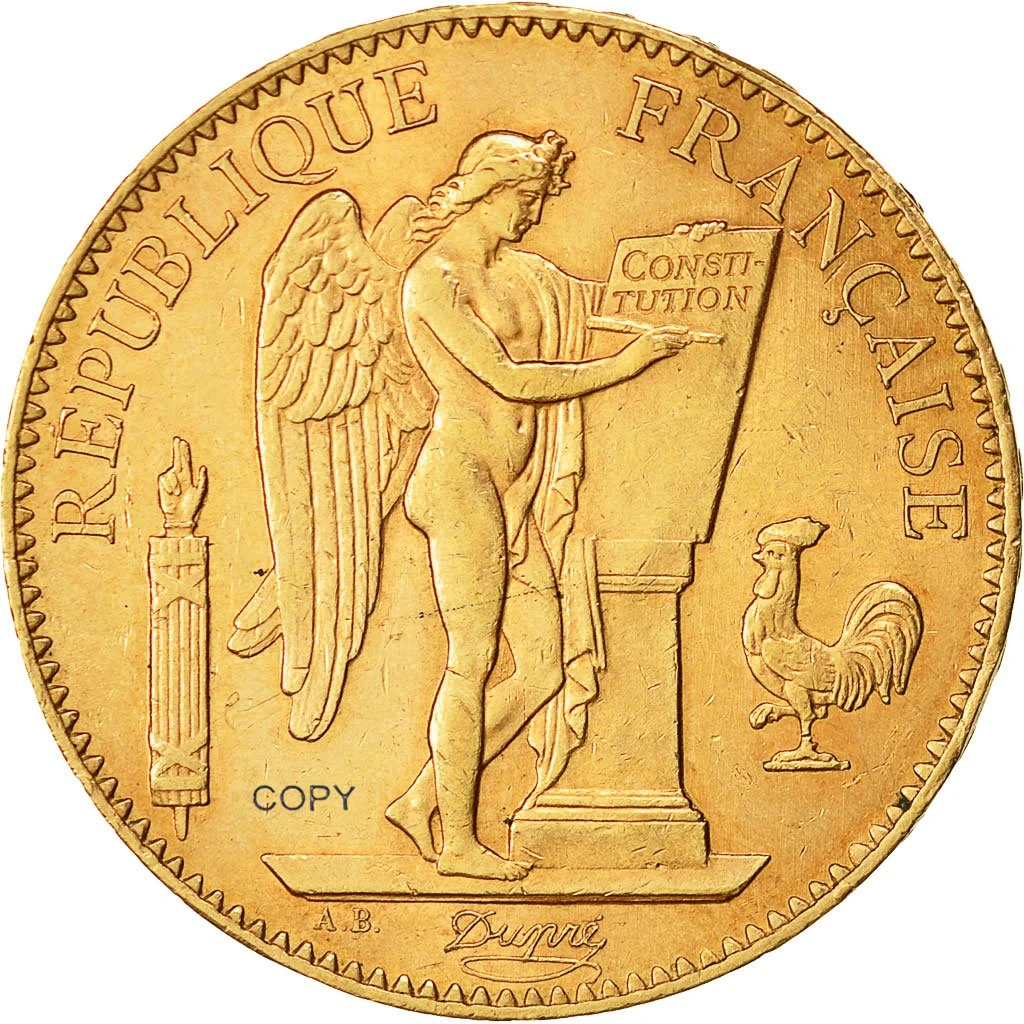 French 1912 100 Francs Replica Coin 2 French 1912 100 Francs Replica Coin - Image 2