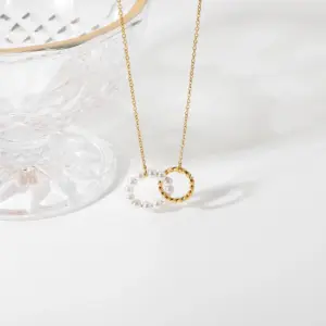 Elegant Stainless Steel Pearl and Gold Necklace 11 H6e126c28a0d445749c72838f8319a293m