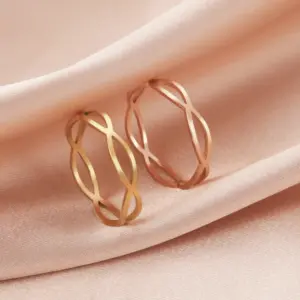 Geometric Hollow Ring for Women 7-13 14 H71a3f0f0cdc54eabac63d84e1bbb75823