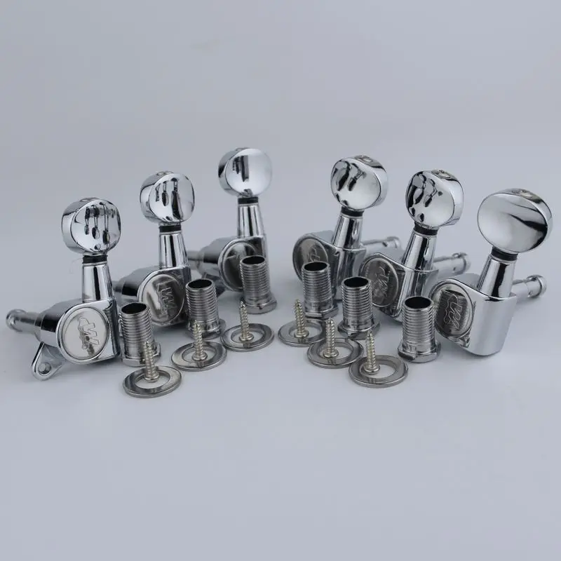 Wilkinson CR WJN05 Silver Guitar Tuners Set 8 Wilkinson CR WJN05 Silver Guitar Tuners Set - Image 8