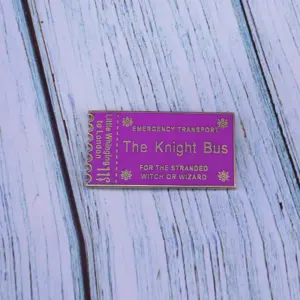 Harry Potter Knight Bus Ticket Lapel Pin 5 H786225dd718e444684f2df58f339f2b5J