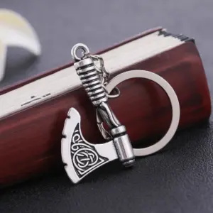 Vintage Axe Keychain with Engraved Design 17 H79064bb053fe42d28cdd388988ff92d2N