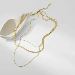 Stainless Steel Three-Layer Necklace JDBDK827 12 H794c34d502f94e3a85bca2add1baf868L