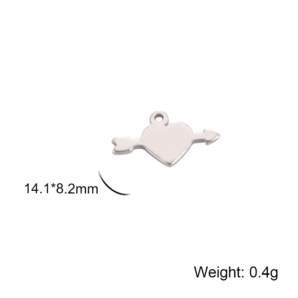 Elegant 5-Piece Stainless Steel Jewelry Charms Set 10 Elegant 5-Piece Stainless Steel Jewelry Charms Set - Image 10