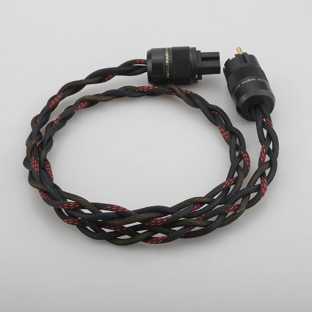 High-Quality 3Cores OFC Braided Power Cord 1.5mm 3 High-Quality 3Cores OFC Braided Power Cord 1.5mm - Image 3