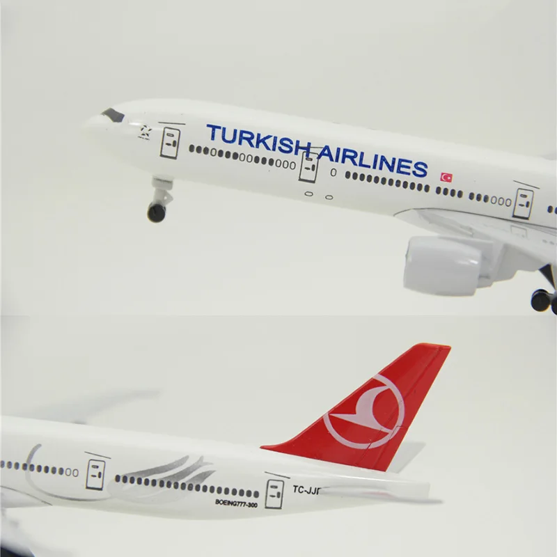 Diecast Boeing 777 Turkey Model 19cm Scale 4 Diecast Boeing 777 Turkey Model 19cm Scale - Image 4