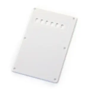 White Plastic Electric Guitar Rear Cover Plate 8 H80218c7b05d04152936966878e437e2eN