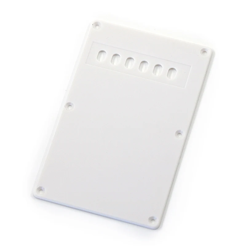 White Plastic Electric Guitar Rear Cover Plate 2 White Plastic Electric Guitar Rear Cover Plate - Image 2