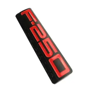 F-250 XLT Super Duty Badge in Chrome and Black 12 H8042f50c181049158c99367f0b8140cfl