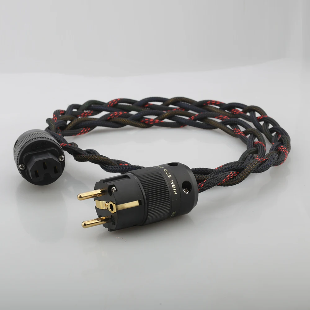 High-Quality 3Cores OFC Braided Power Cord 1.5mm 2 High-Quality 3Cores OFC Braided Power Cord 1.5mm - Image 2