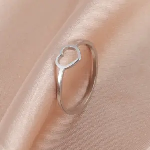 Hollow Heart Minimalist Stainless Steel Ring 10 H8541da9cbc9d4576aec849ed65b9d22aS