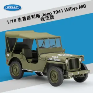 1941 Jeep Willys MB 1:18 Diecast Model 16 H85786155a6d8413fa3421d05c1f2e358F